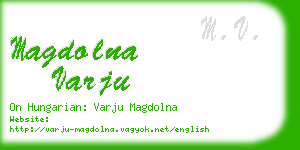 magdolna varju business card